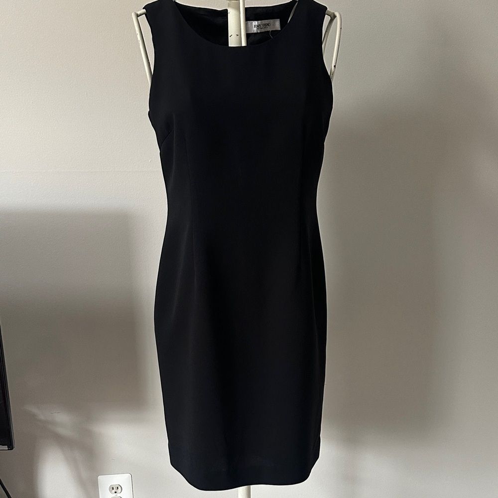 Jones Studio Classic Black Midi Dress